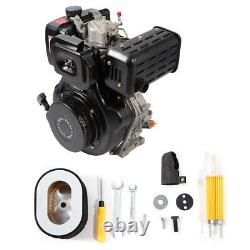 418CC Heavy Duty 10HP 4 Stroke Diesel Engine Single Cylinder 1 Shaft Air-Cooled