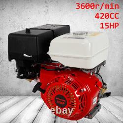 420CC 4 Stroke OHV Horizontal Gas Engine Go Kart Motor Single Cylinder 15HP NEW
