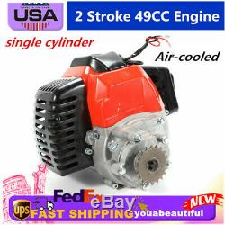 49CC 2-Stroke Engine Single Cylinder Fits Gas Scooters/Pocket Bike Motor Engine