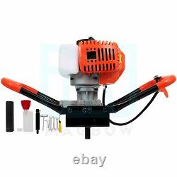 52 CC Gas Powered Earth Auger Electric Power Engine Post Hole Digger 2 Stroke