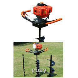 52CC Single Cylinder 2Stroke Air-cooled Gas Powered Auger Ergonomic Design 1900W