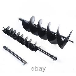52cc 2-stroke Earth Auger Post Hole Digger 2 Drill Bits Single Cylinder Air-Cool