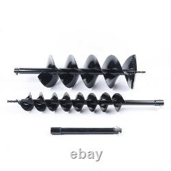 52cc 2-stroke Earth Auger Post Hole Digger 2 Drill Bits Single Cylinder Air-Cool