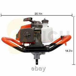 63CC 2 Stroke Gas Powered Post Hole Digger (for 4, 6, 8, 10, 12 Drill Bit)