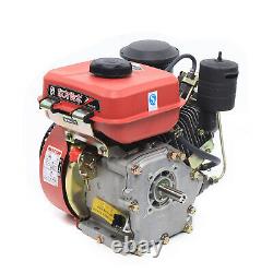6HP 0.7L 4-Stroke Diesel Engine Single Cylinder Vertical Engine Motor 53mm Shaft