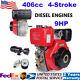 9hp 4-stroke 406cc Diesel Engine Single Cylinder Air Cooled 72.2mm Shaft Recoil