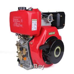 9HP 4-Stroke 406cc Diesel Engine Single Cylinder Air Cooled 72.2mm Shaft Recoil