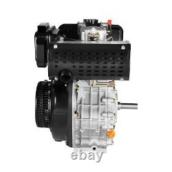 Air Cooled Single Cylinder Diesel Engine 10HP 4 Stroke 3600rpm Manual Start