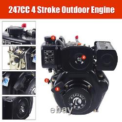 Air-cooled Diesel Engine 4 Stroke Single Cylinder For Agricultural Machinery