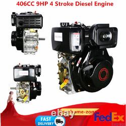 Diesel Engine 406cc 10HP 4 Stroke Single Cylinder 6.3KW 72.2mm Shaft Length Best