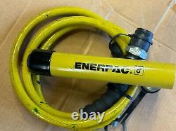 Enerpac RC-55 Hydraulic Cylinder 5 TON 5 Stroke Single Acting with hose