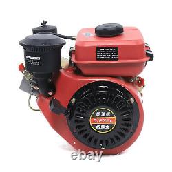 Engine 6 HP 4-Stroke Single Cylinder Multi-Purpose Engine Motor 53mm Shaft 0.7L