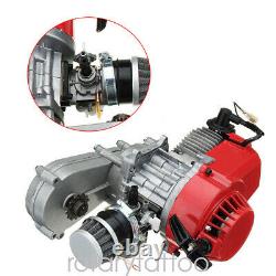 Engine Motor 49CC 2Stroke for Pocket Bike Mini Gas Scooter+Transmission Sprocket