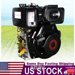 Heavy Duty 10HP 4 Stroke Diesel Engine Single Cylinder 1 Shaft Air-Cooled 418CC