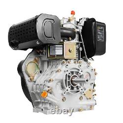 Heavy Duty 10HP 4 Stroke Diesel Engine Single Cylinder 1 Shaft Air-Cooled 418CC