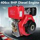 Hot 9hp 4 Stroke Air Cooled Single Cylinder Diesel Engine 406cc Us Shipping