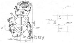 Lifan 125cc Motorcycle Engine Manual OHC Horiz Single Cylinder 4 Stroke US Ship