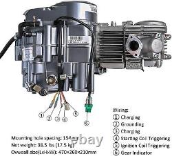 Lifan 150cc Oil Cooled Engine Motor Complete Kit 4 Stroke Crf50 Ct110 Dirt Bike