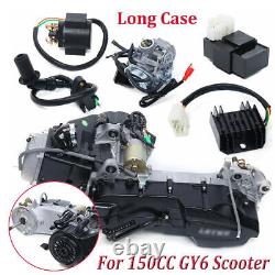 Long Case 150CC GY6 Single Cylinder 4-Stroke Scooter Complete Engine Motor US