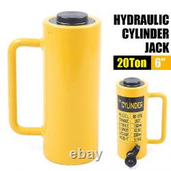 New 20 Tons Hydraulic Cylinder Jack -150mm 6 Stroke Single Acting Plunger 424CC