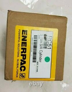 New Enerpac RC-51 Single-Acting Alloy Steel Hydraulic Cylinder 5 Tons 1 Stroke