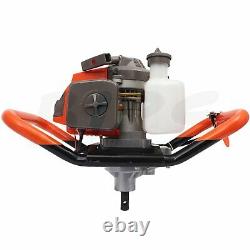 Post Hole Digger 63cc Gas Powered Auger Earth Drills Single Cylinder Two Stroke