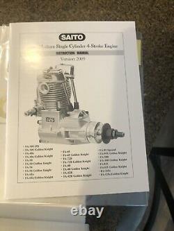 SAITO FA-56 Single Cylinder Ringed 4 Stroke Engine NIB