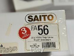 SAITO FA-56 Single Cylinder Ringed 4 Stroke Engine NIB