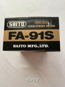 SAITO FA 91S Radio Control SINGLE CYLINDER RINGED 4 STROKE AIRPLANE Engine