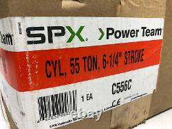 SPX Power Team C556C 55 Ton 6 Stroke Single Acting Hydraulic Cylinder NEW