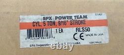 SPX Power Team RLS50 Cylinder, 5 Ton, 9/16 Stroke, Single Acting, Spring Return