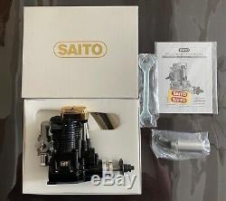 Saito 180GK single cylinder 4 stroke RC airplane engine gold heads & muffler