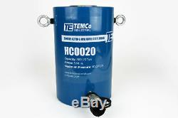 TEMCo HC0020 Hydraulic Cylinder Ram Single Acting 100 TON 6 Inch Stroke