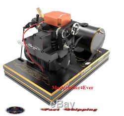 TOYAN Single Cylinder Methanol Four-stroke Engine Model Set with Base Hobby Toy