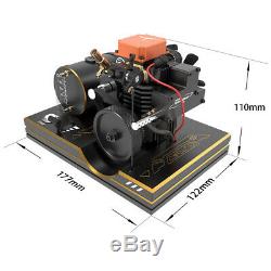 TOYAN Single Cylinder Methanol Four-stroke Engine Model Set with Base Toy Hobby