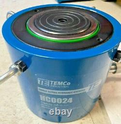 Temco Hc0024 Hydraulic Cylinder Ram Single Acting 200 Ton 2 Inch Stroke